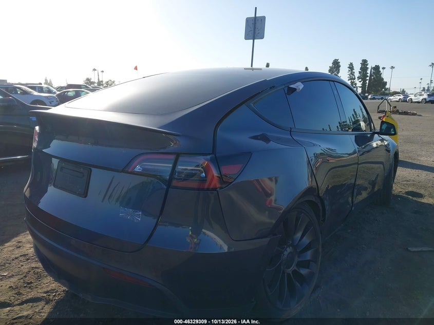 Vin: 7saygdef7nf391744, lot: 46829562, tesla model y performance dual motor all-wheel drive 20224