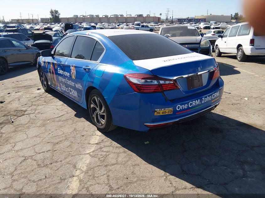Vin: 1hgcr2f30ha202800, lot: 46829580, honda accord lx 20173