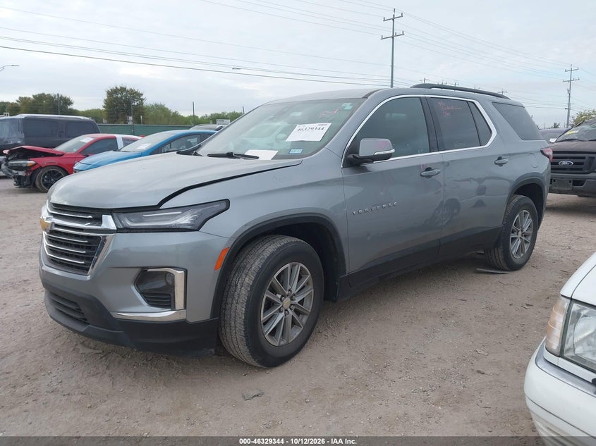 Vin: 1gnergkw6pj230921, lot: 46829597, chevrolet traverse fwd lt cloth 20232