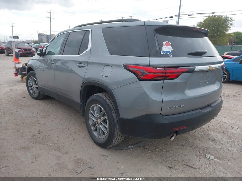 Vin: 1gnergkw6pj230921, lot: 46829597, chevrolet traverse fwd lt cloth 20233