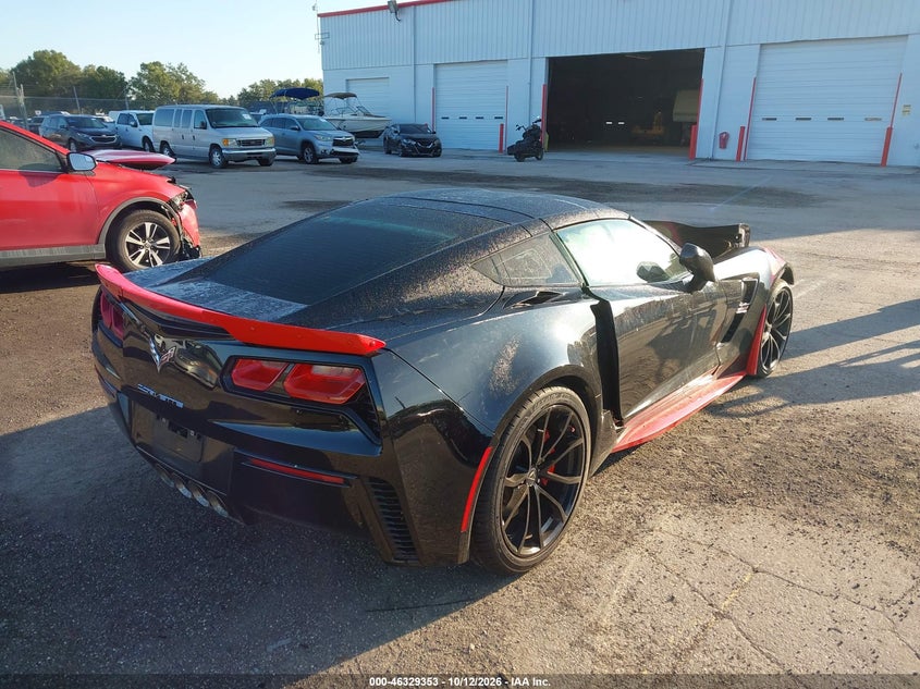 Vin: 1g1yy2d78k5112980, lot: 46829606, chevrolet corvette grand sport 20194