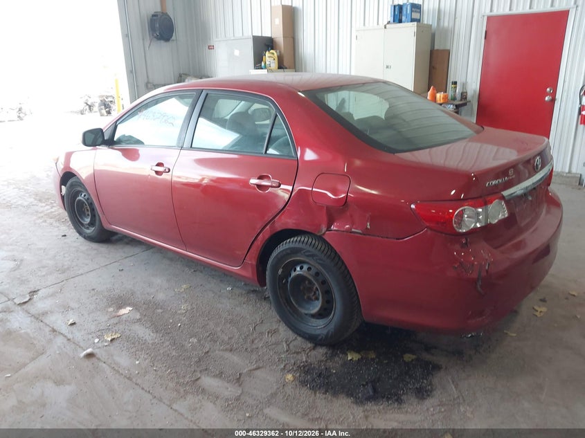 Vin: 2t1bu4ee1bc563723, lot: 46829615, toyota corolla le 20113