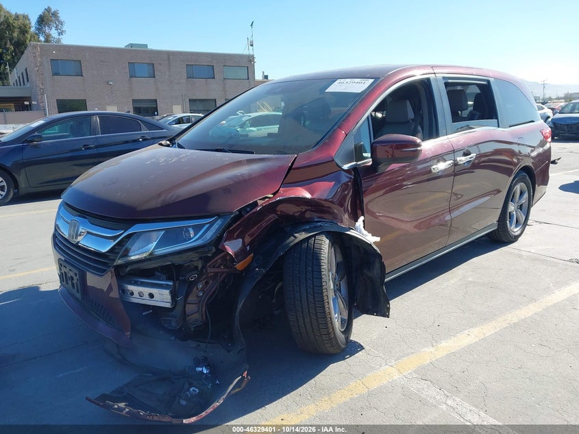 2020 Honda Odyssey Ex-L/Ex-L W/Navi Res, Left Side, IAAI, VIN 5FNRL6H73LB037858 — photo 2