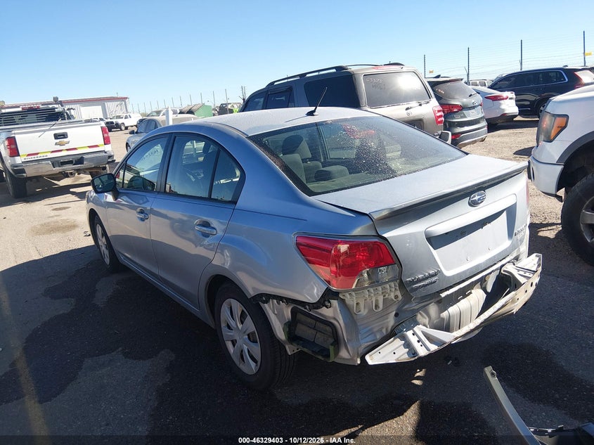 Vin: jf1gjaa60fg002485, lot: 46829655, subaru impreza 2.0i 20153