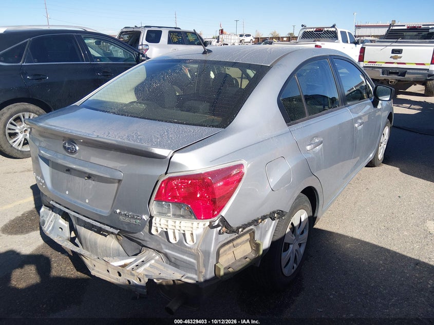 Vin: jf1gjaa60fg002485, lot: 46829655, subaru impreza 2.0i 20154