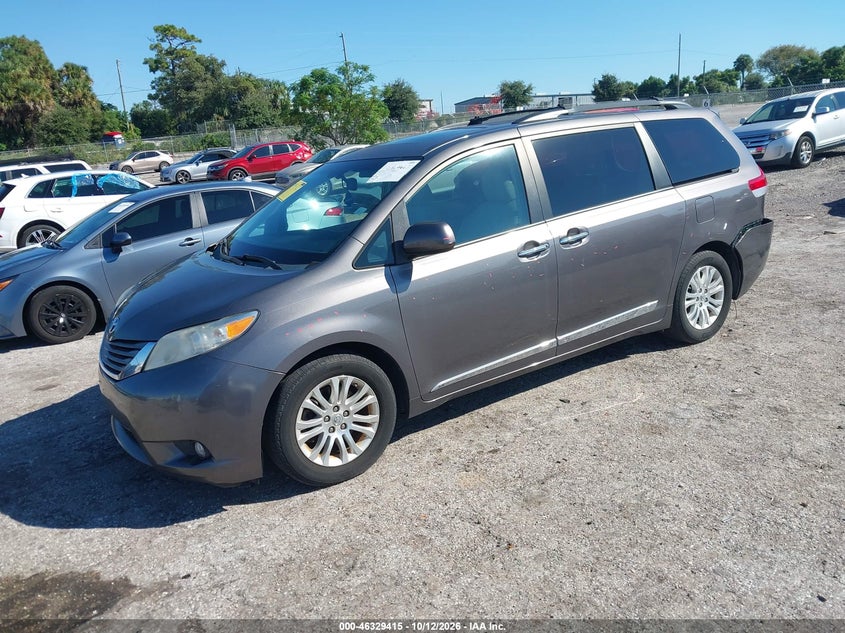 Vin: 5tdyk3dc4es463380, lot: 46829668, toyota sienna xle v6 8 passenger 20142