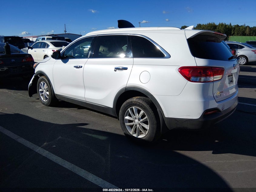 Vin: 5xypg4a30gg039525, lot: 46829687, kia sorento 2.4l lx 20163