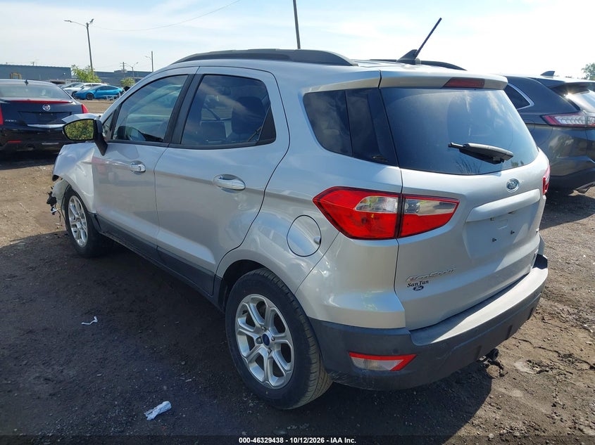 Vin: maj3s2ge3kc272280, lot: 46829691, ford ecosport se 20193