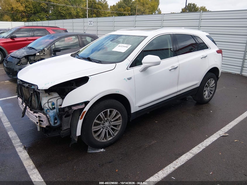 2019 Cadillac Xt5 Luxury, Удар спереди, IAAI, VIN 1GYKNCRS8KZ137289 — фото 2