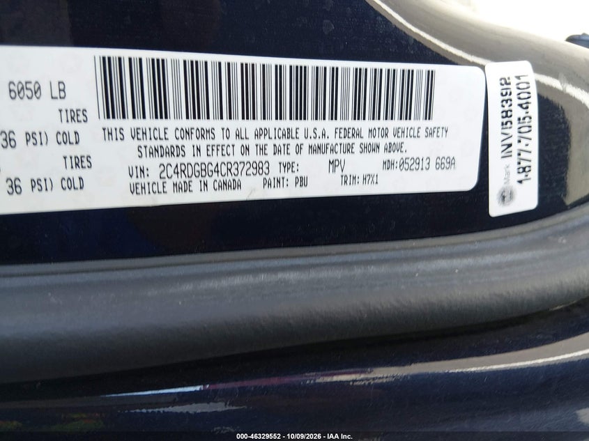 2012 DODGE GRAND CARAVAN SE/AVP · Фото 9