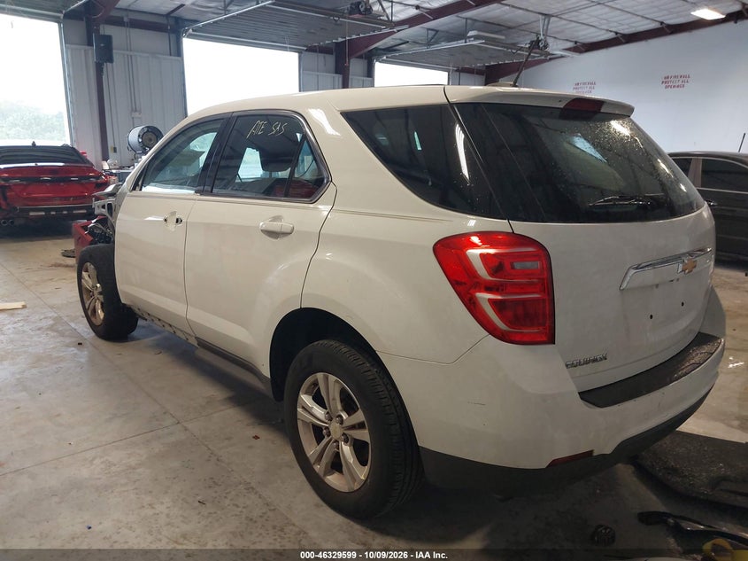 Vin: 2gnalbek9h1564657, lot: 46829852, chevrolet equinox ls 20173