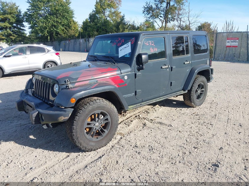 Vin: 1c4bjweg3hl566467, lot: 46829867, jeep wrangler unlimited winter 4x4 20172