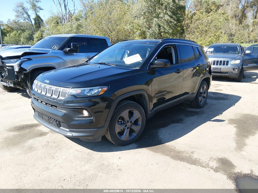 Vin: 3c4njdfb2nt130004, lot: 46829871, jeep compass latitude lux 4x4 20222
