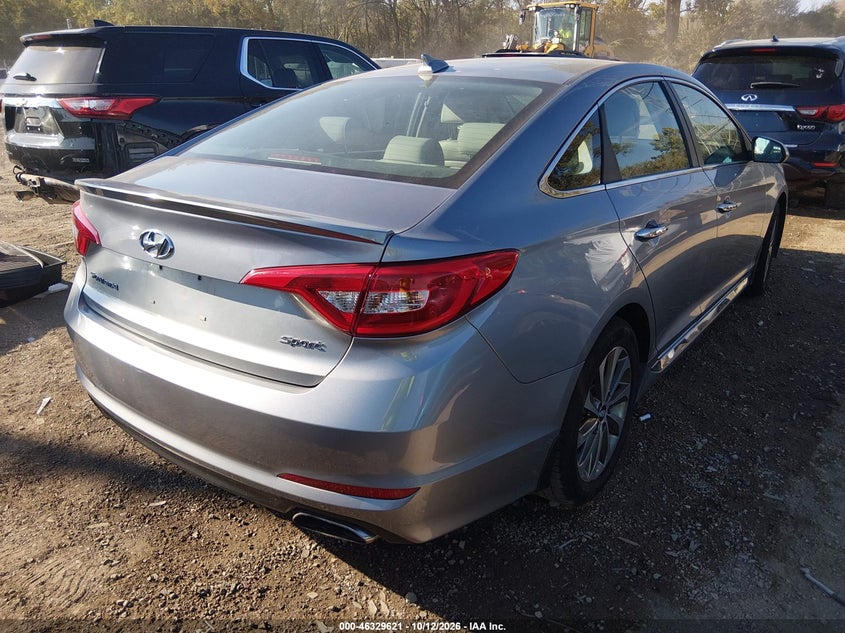 Vin: 5npe34af4gh355936, lot: 46829874, hyundai sonata sport 20164