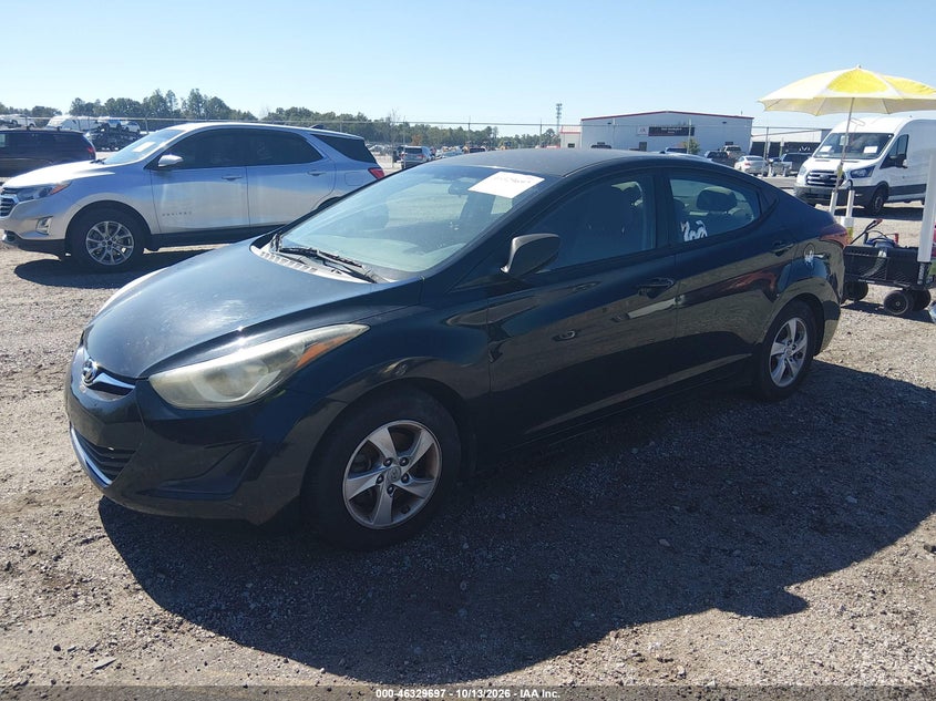 2014 Hyundai Elantra Se, Обычный износ, IAAI, VIN 5NPDH4AE6EH468644 — фото 2
