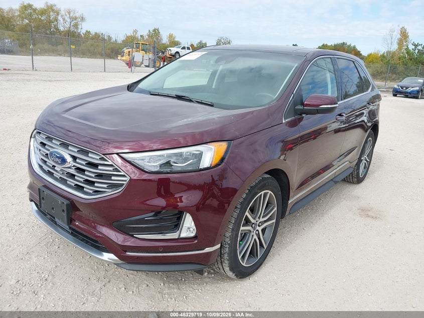 Vin: 2fmpk4k97kbb26865, lot: 46829972, ford edge titanium 20192