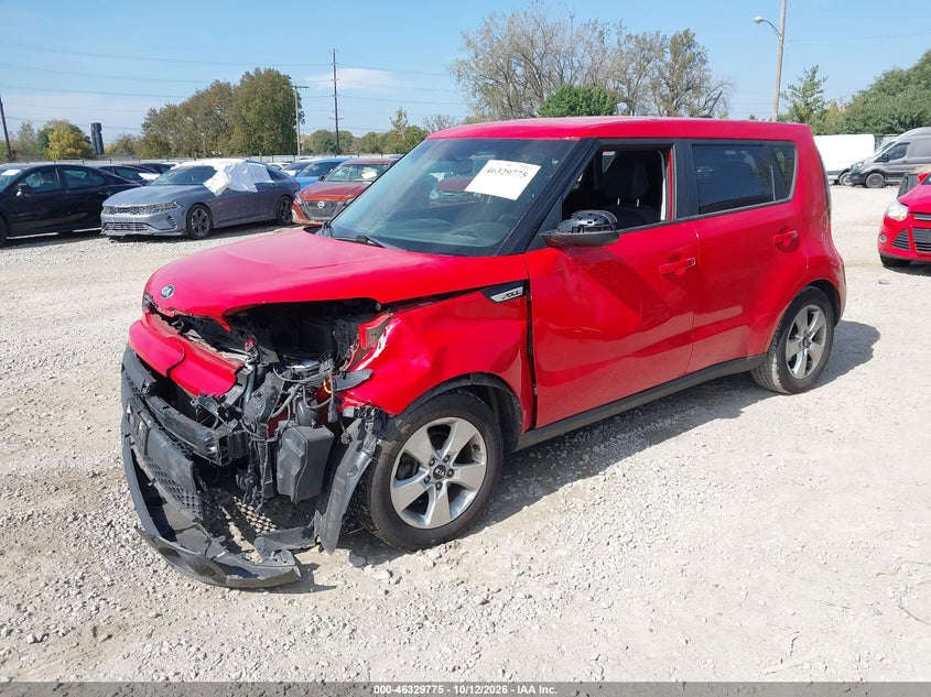 Vin: kndjn2a20k7673737, lot: 46830028, kia soul 20192