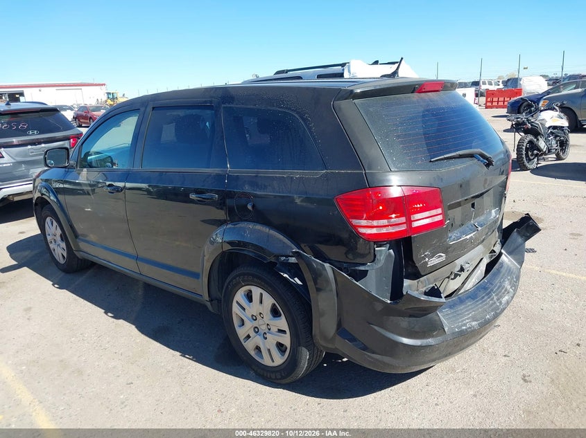 Vin: 3c4pdcab3ft511007, lot: 46830074, dodge journey american value pkg 20153