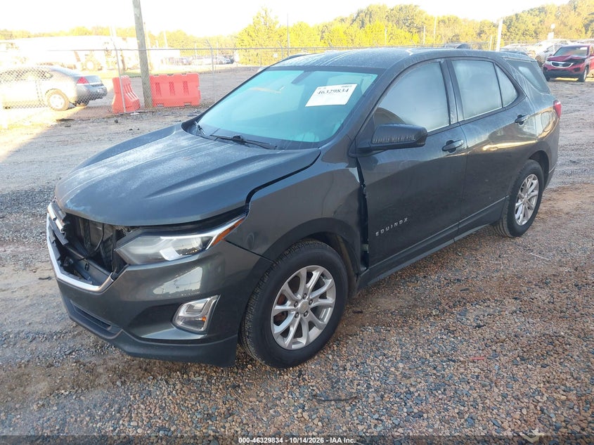 2019 Chevrolet Equinox Ls, Left Front, IAAI, VIN 3GNAXHEV7KS666083 — photo 2
