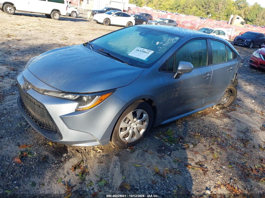Vin: 5yfeprae4lp075147, lot: 46830094, toyota corolla le 20202