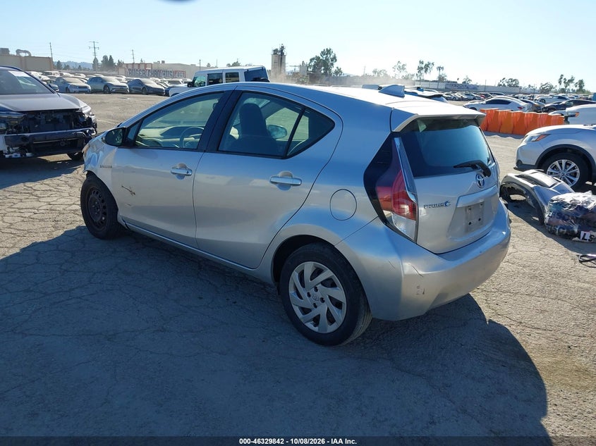 Vin: jtdkdtb32f1109567, lot: 46830095, toyota prius c one 20153