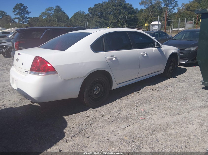 Vin: 2g1wd5e32g1109274, lot: 46830099, chevrolet impala limited police 20164