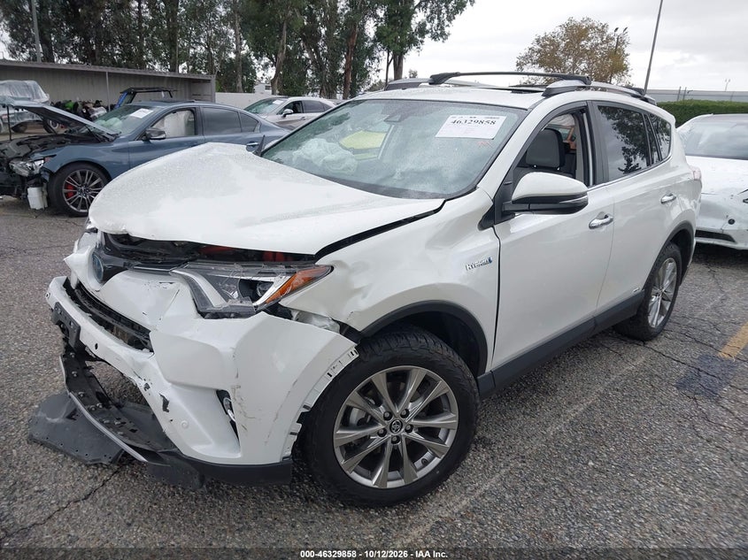 Vin: jtmdjrev8jd174688, lot: 46830111, toyota rav4 hybrid limited 20182