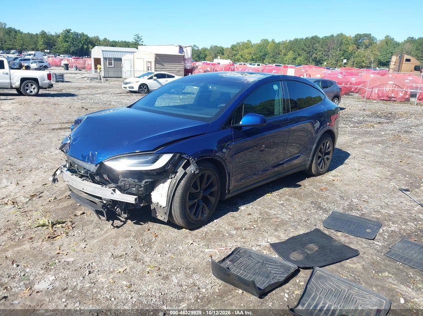 Vin: 7saxcae59nf339769, lot: 46830182, tesla model x dual motor all-wheel drive 20222