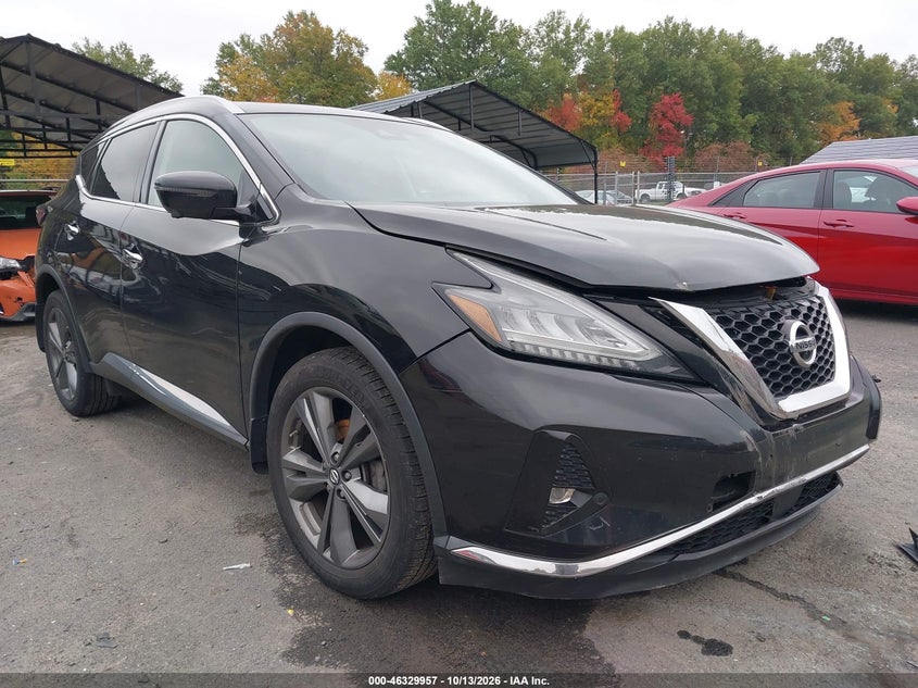Vin: 5n1az2ms5kn103658, lot: 46830210, nissan murano platinum 20191
