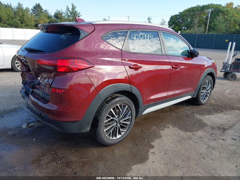 Vin: km8j3cal4ku039252, lot: 46830249, hyundai tucson sel 20194