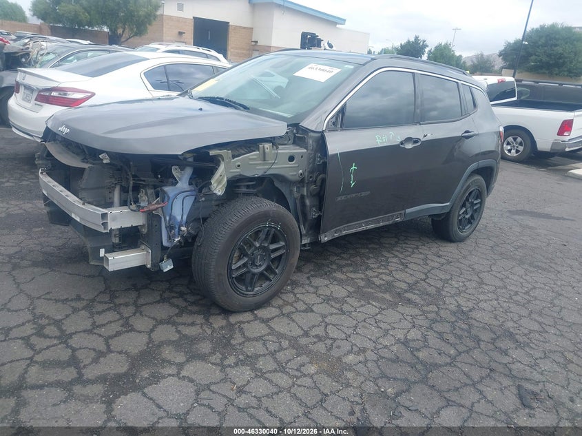Vin: 3c4njcbb7kt855464, lot: 46830293, jeep compass latitude fwd 20192