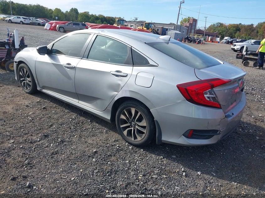 Vin: 19xfc1f7xje001631, lot: 46830312, honda civic ex-l 20183