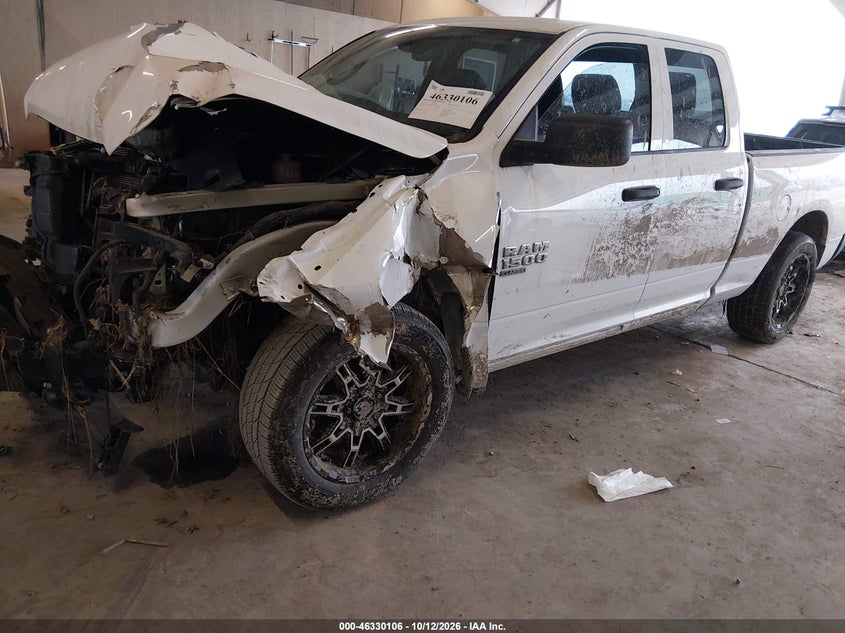 Vin: 1c6rr6fg4ks620093, lot: 46830359, ram 1500 classic tradesman  4x2 6'4 box 20192