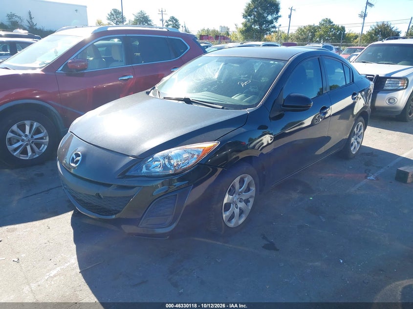Vin: jm1bl1uf0b1496225, lot: 46830371, mazda mazda3 i sport 20112