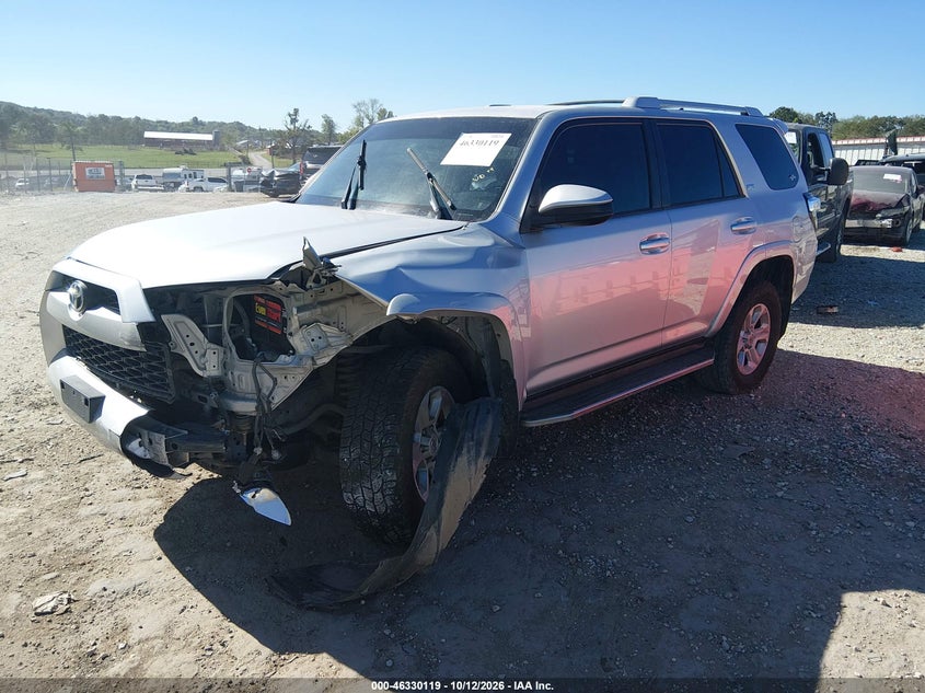 Vin: jtebu5jr3f5256714, lot: 46830372, toyota 4runner sr5 20152