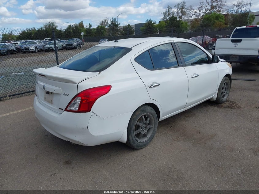 Vin: 3n1cn7ap9dl859327, lot: 46830384, nissan versa 1.6 sv 20134