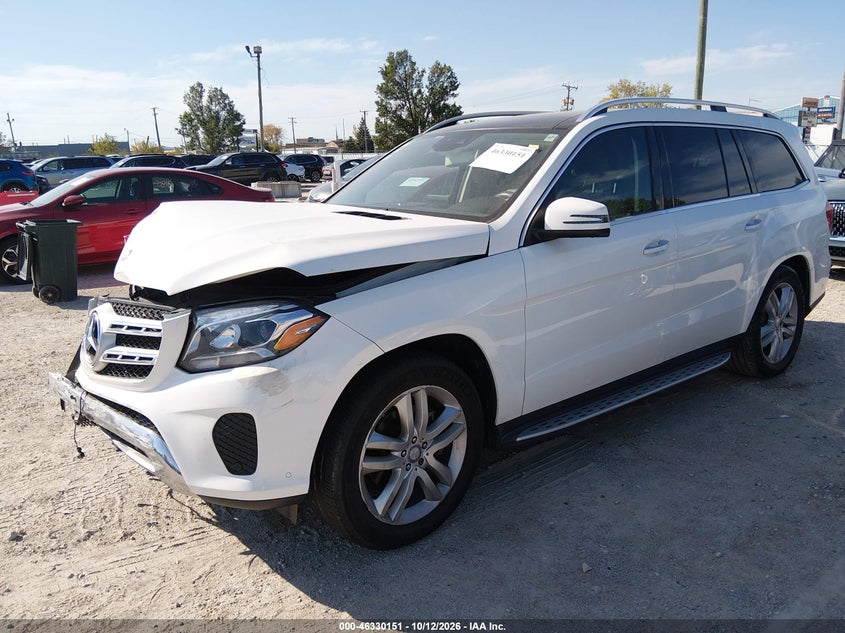 2017 Mercedes-Benz Gls 450 4Matic, По кругу, IAAI, VIN 4JGDF6EE3HA838919 — фото 2