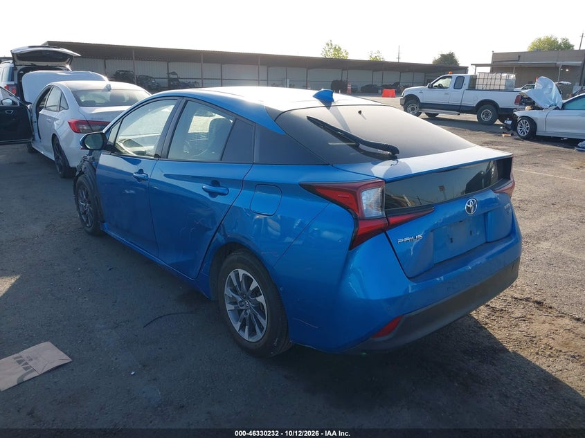 Vin: jtdkamfu2m3136643, lot: 46830485, toyota prius xle 20213