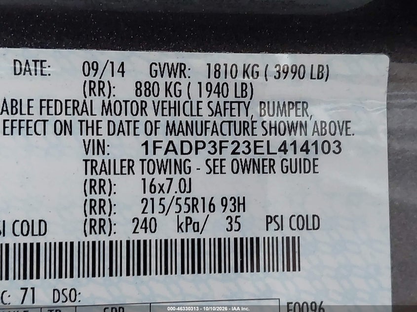2014 FORD FOCUS SE · Фото 9