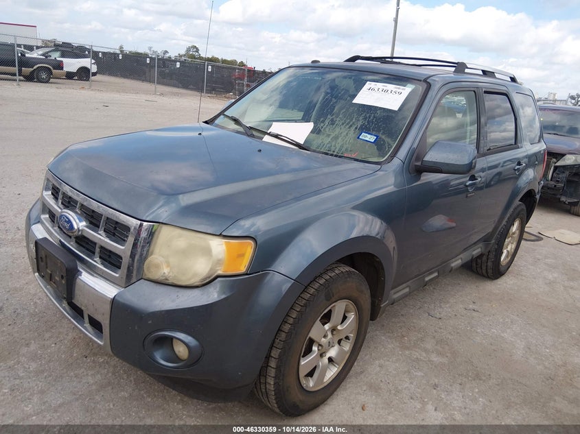 2011 Ford Escape Limited, Rear, IAAI, VIN 1FMCU0EG4BKC19411 — photo 2