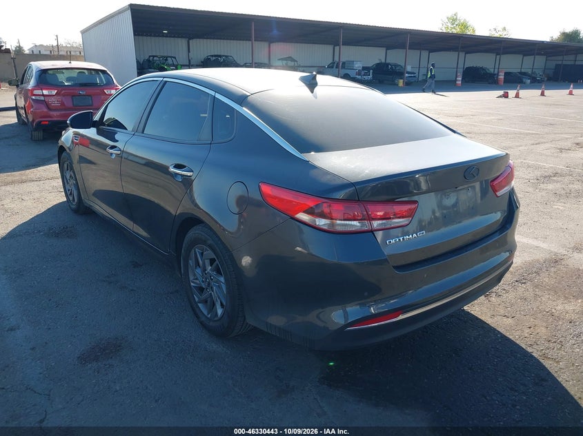 Vin: knagt4l33j5213755, lot: 46830696, kia optima lx 20183