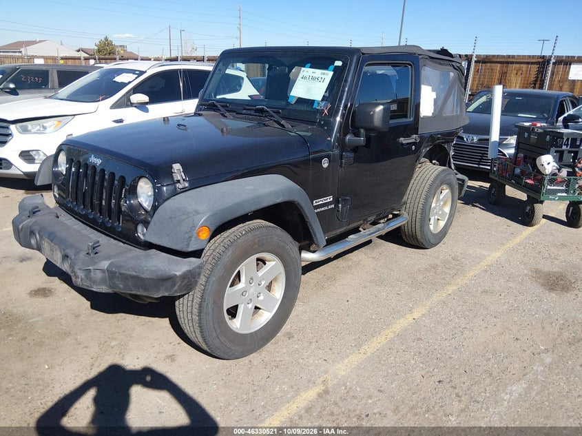 Vin: 1c4ajwag8el147530, lot: 46830774, jeep wrangler sport 20142