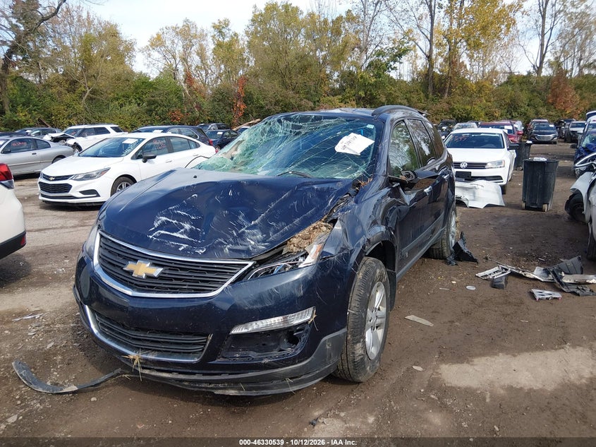 Vin: 1gnkrfkd0hj299875, lot: 46830792, chevrolet traverse ls 20172