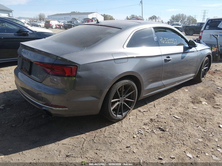 Vin: waunnaf55ja025520, lot: 46830809, audi a5 2.0t premium 20184