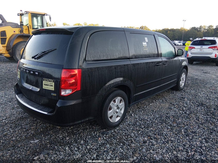 Vin: 2c4rdgbg2cr128510, lot: 46830880, dodge grand caravan se/avp 20124