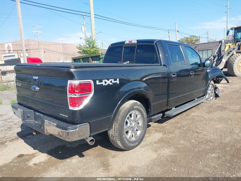 Vin: 1ftfw1ef3dfa88282, lot: 46830898, ford f-150 lariat 20134