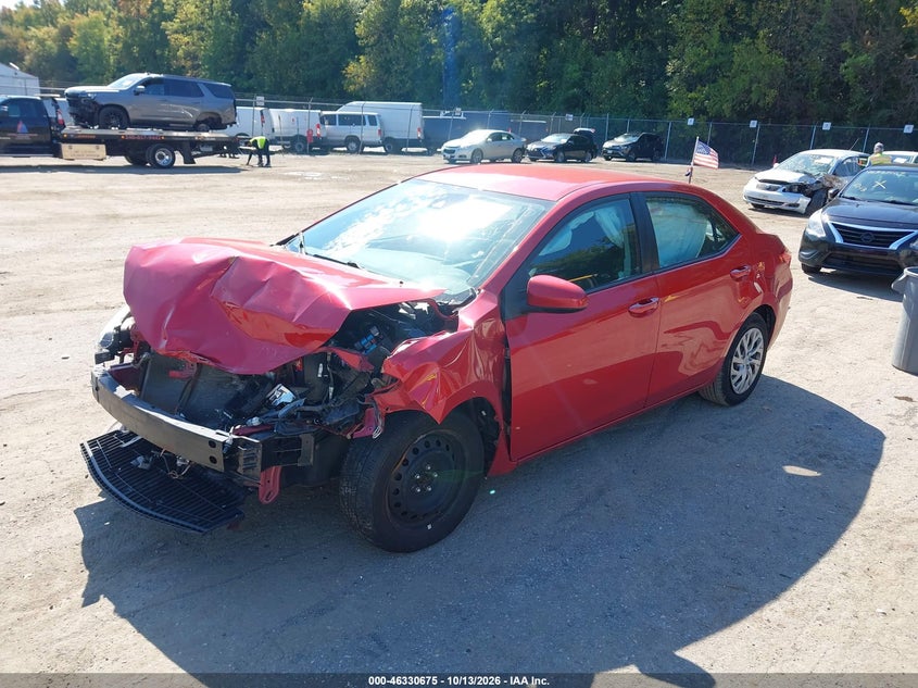2017 Toyota Corolla Le, Удар спереду, IAAI, VIN 2T1BURHEXHC782102 — фото 2