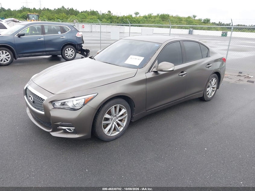 Vin: jn1bv7ap3em687119, lot: 46830955, infiniti q50 20142