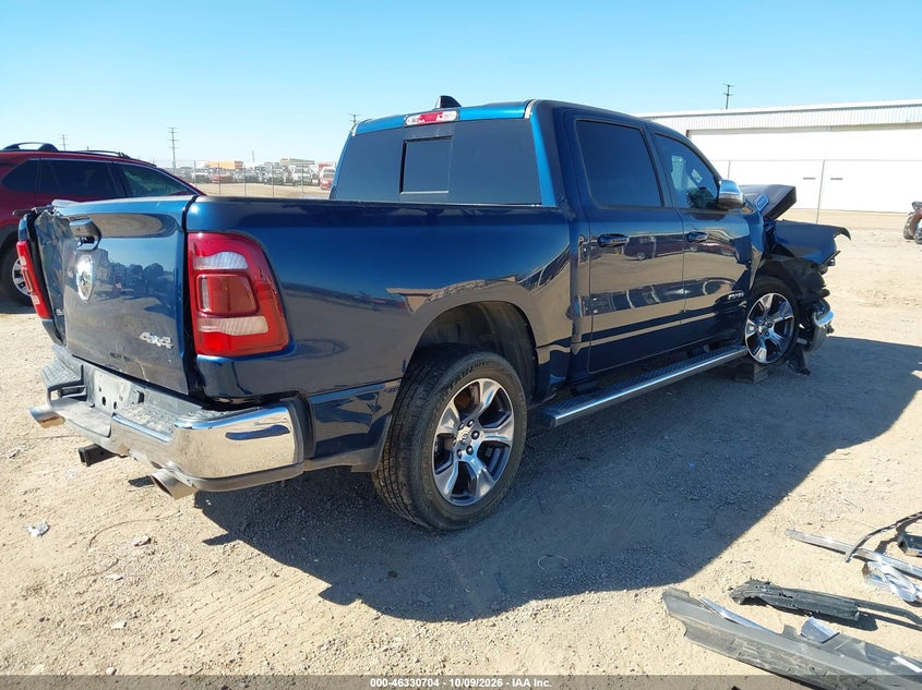 Vin: 1c6srfjt5pn663756, lot: 46830957, ram 1500 laramie  4x4 5'7 box 20234