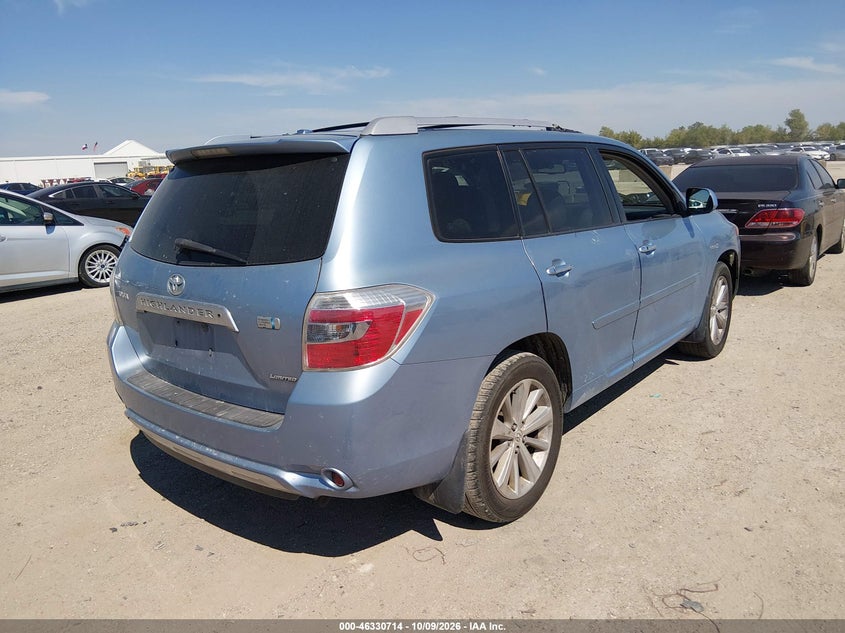 TOYOTA HIGHLANDER HYBRID 2009 VIN JTEEW44A392028127